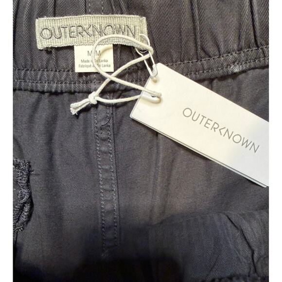 Outerknown Twill Trail Shorts Gray M Organic Cotton NWT - Picture 5 of 5
